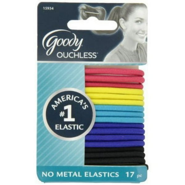 Picture of Goody Ouchless Rio 4mm Hair Elastics, 17 Count