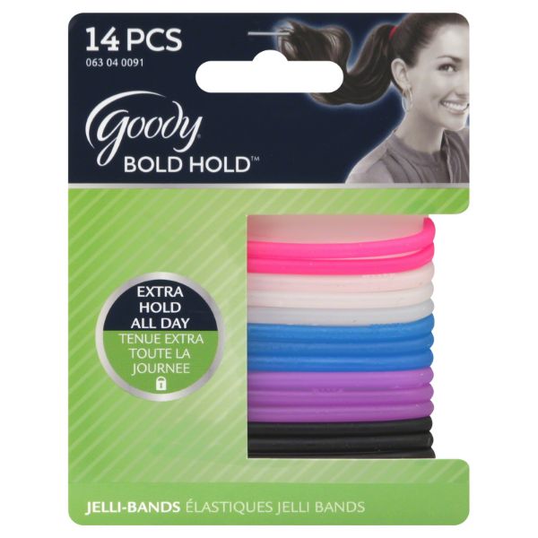 Picture of Goody Bold Hold Bright Elastics Hair Ties - 14 Count