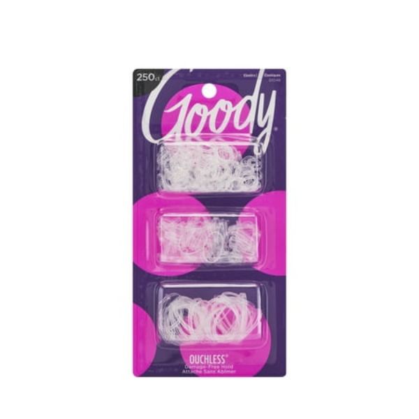 Picture of Goody Classics Clear Polybands Hair Elastics 250 Ct.