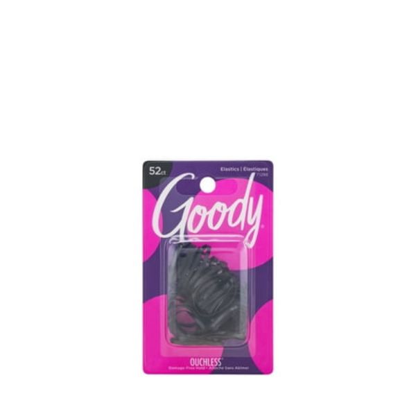Picture of Goody Classics Polybands Elastic Hair Ties 52 Count Black