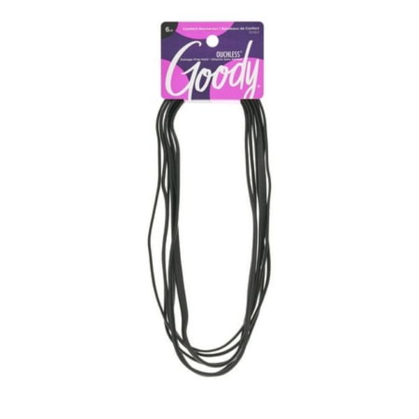 Picture of Goody Ouchless Thin Hair Flat Narrow Headwrap Black 6 Ct
