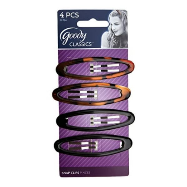 Picture of Goody Classics Big Oval Epoxy Contour Hair Clips 4 Ct