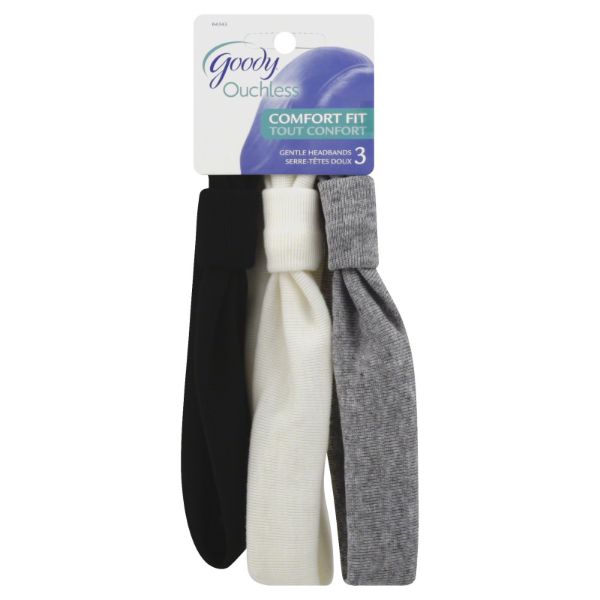 Picture of Goody Women's Ouchless 1.5" Knitted Hair Wraps, 3 Count