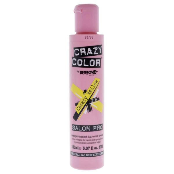 Picture of Crazy Color Pro 49 Semi-Permanent Hair Dye Canary Yellow 150ml