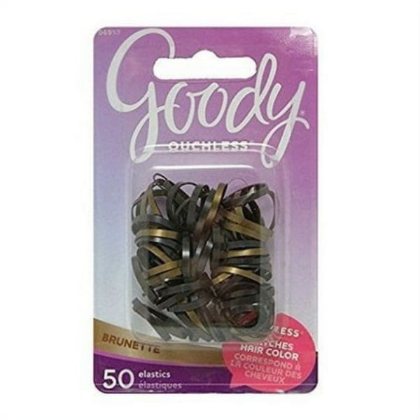 Picture of Goody Ouchless Latex Elastics Brunette 50 Ct.